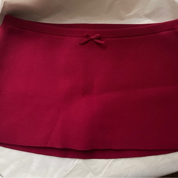 NWT Mirror Palais Ruby Knit Mini Skort - Picture 5 of 8